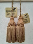 Pair Textile Studio Tassels Curtains Drapes Gold Coin Color Fringe 8" Long New. Price: $23.50.