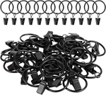 Curtain Rings With Clips, 42 Pack Metal Drapery Hooks Hangers F New. Price: $13.99.