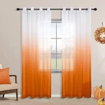 Koufall Orange Curtains 84 Inch Length For Living Room Halloween Decor Set Of 2 New. Price: $34.94.