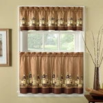 Chf You Wines 3-PIECE Kitchen Curtain Valance And Tier Set New. Price: $17.02.