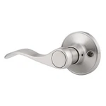 Knobonly 3 Pack Single Sided Satin Nickel Door Handle, Wave Style Left Handing Open. Price: $28.57.