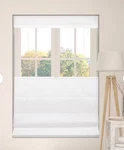 Cloud White Cordless Topdown Bottomup Light-filtering Fabric Roman Shade 30.5X72 Open. Price: $26.48.