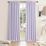 Donren 96 Inches Long 2 Panels Blackout Curtain For Bedroom - Rod Pocket New. Price: $11.99.