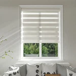 Cordless Zebra Blinds With Free-stop -dual Layer Light Filtering, 36"X64", Beige New. Price: $19.95.