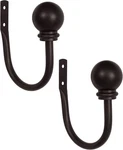 Kenney KN74814 Chelsea Ball End Steel Curtain Holdbacks -2-PACK, Weathered Brown New. Price: $9.99.