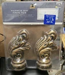 Rare New Bed Bath Beyond Palais Royale Antique Gold Leaf Finials Curtain Drapery. Price: $34.99.