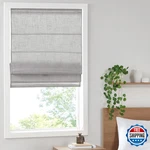Madison Park Kyler Cordless Roman Shade - Linen Blend, Light Filtering New. Price: $47.82.