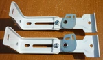 (2) Kirsch Bright White Architrac 93001 Center Support Brackets #93139 + #93138 Used. Price: $12.85.