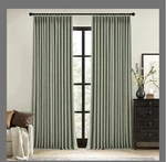 Miulee Blackout Pinch Curtain Panels Green Polyester Modern New. Price: $25.00.