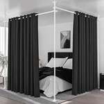 Room Divider, Curtain Rods No Drilling, Adjustable 48-120IN (h) 30-140IN(W) T... New. Price: $57.89.