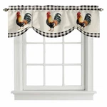 Tie Up Valances For Windows, Farm Rooster Kitchen Curtains Sha... New. Price: $18.87.