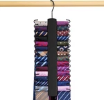 Upgraded Rack Hanger For Closet With 30 Metal Hooks, Space Saving Necktie New. Price: $17.99.