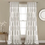 Lush Decor Teardrop Leaf Curtains Light Filtering Window Panel Set For Living New. Price: $51.20.