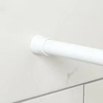 Zenna Home Adjustable Curtain Tension Shower Rod, 72 Inches, White New. Price: $30.39.
