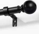Joydeco Black Curtain Rods For Windows 32 To 120 Inches, Diameter Heavy New. Price: $37.99.