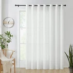 Fmfunctex Sliding Door Curtains White Linen Sheer 84" Living Room 10... New. Price: $60.03.