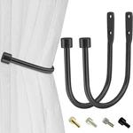 Minimalist Curtain Holdbacks 2PCS, 100% Cast Iron Solid Heavy Duty Metal Curt... New. Price: $19.19.