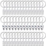 Amzseven 44 Metal Curtain Rings With Clips, 1" D Pack, White New. Price: $21.32.
