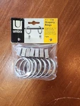 Umbra 1.5" Clip Drapery Rings Pewter Set Of 7 New. Price: $8.00.