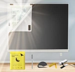 100% Blackout Curtains For 57.1"W X 78.7"L (pack Of 1), & White New. Price: $23.81.