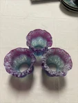 3 River Of Goods Frosted Glass Lamp Shades Used. Price: $70.00.