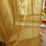Curtains 84 Light Filtering Boho Lace 2 Panel Yellow Wazzio Inches Privacy New. Price: $74.99.