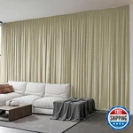 Grichril Extra Wide Blackout Curtains Soundproof Room Separator - Divider New. Price: $113.03.