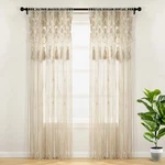 Lush Decor Boho Macrame Tassel Cotton Window Curtain Panel Single 40" X 84"... New. Price: $106.83.