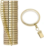 20 Pack Premium Easy Glide Curtain Rings With Clips, Metal Drapery Si New. Price: $36.35.
