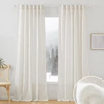 Nicetown Semi-sheer Linen Curtains Light Filtering Privacy Drapes For Living New. Price: $30.62.