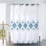 Ecoehoe Long 71X79 Hotel Grade Fabric Hook Free Shower Curtain With Polyester... New. Price: $77.85.