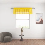 Upopo Yellow Sheer Valance 14 Inches Long Curtain Toppers Living Bedroom... New. Price: $20.53.