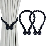 Klogtsind Magnetic Tiebacks, For Curtains 2 Black New. Price: $18.99.