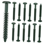 Pack Vinyl Shutter Fasteners Plastic Screws Window 12 Forest Green New. Price: $8.49.