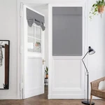Homeideas French Blackout Door Window Curtains, W26" X L40", B-light Grey New. Price: $21.84.