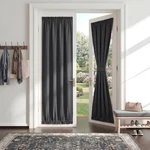 Pony Dance Gray Door Curtain Thermal Insulated Blackout Privacy 54"X72" 1 Pc New. Price: $37.78.