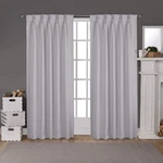 Ati Home Sateen Woven Blackout Curtain Panel Pair With Pinch Pleat Top Silver New. Price: $999.99.