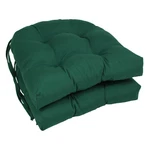 Blazing Needles Solid Twill U-shaped Tufted Chair Cushions Set Of 2 16 Forest New. Price: $58.35.