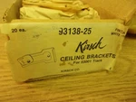 New Kirsch Ceiling Bracket For 93001 Track 93138-25 White Lot Of Free Shipping. Price: $12.99.