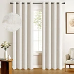 100% Blackout Shield Linen Curtains For Bedroom, Thermal Insulated C... New. Price: $68.44.