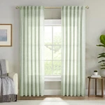 Meetbily Sage Green Semi Sheer Linen Curtains 96" Long Back Tab Drapes New. Price: $66.07.