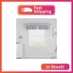 Upopo Tier Curtains Grey 16 Inch Length Kitchen Over Sink Linen Textured Privacy New. Price: $16.94.