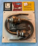 Umbra Drapery Holder / Decorative Bronze Curtain Holdback Set Of 240271-127 New. Price: $10.00.