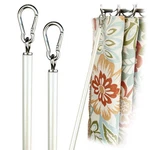 Ooowow 36 Inch (2 Pack) Pearl White Iron Curtain Pull Wand - Strong Drapery P... New. Price: $47.41.