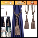 2 Pack Handmade Tassel Curtain Tiebacks - Decorative Drapery Holdbacks For Home New. Price: $28.99.