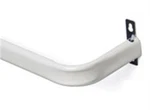 Kenney KN513 White Iron Heavy-duty Single Curtain Rod 84 To 120 In. New. Price: $38.95.