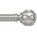 Kamanina Silver Curtain Rods For Windows 72 To 144 Inches (6-12FT) Long Heavy... New. Price: $47.08.