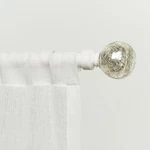 Exclusive Home Silver Aged Sphere 1" Curtain Rod And Coordinating Finial Set,... New. Price: $36.51.