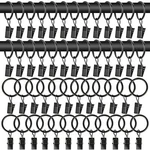 50PCS Curtain Rings With Clips - Black Drapery Faste... New. Price: $14.41.