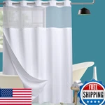 Conbo Mio No Hook Waffle Weave Shower Curtain Snap Liner Set Hotel Luxury New. Price: $59.48.
